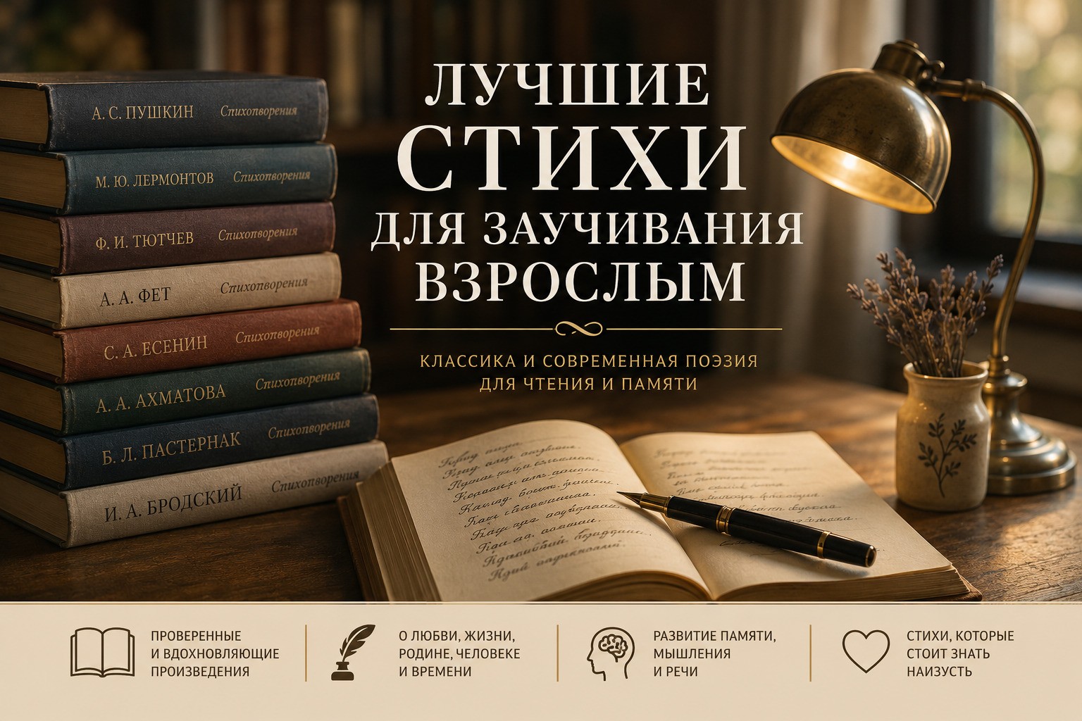 Лучшие стихи для заучивания взрослым: русская классика и современная поэзия